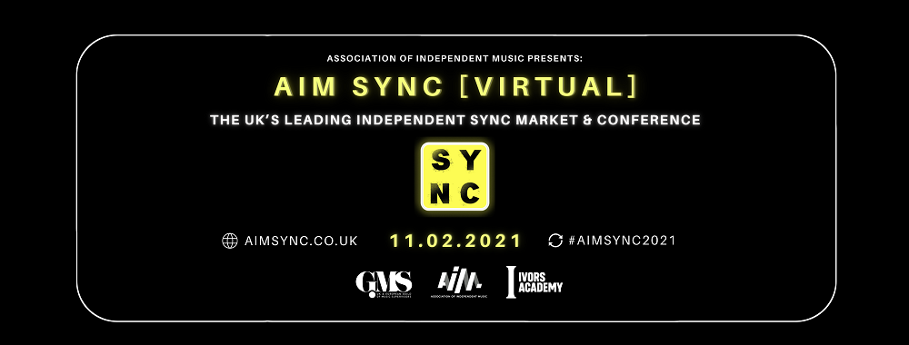 AIM Sync, UK's independent sync conference announces speakers for virtual event in 2021
